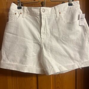 GAP White Denim Women's Shorts NWT